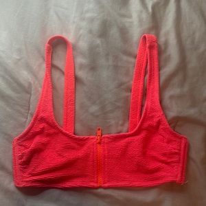 Neon Ribbed Bralette bikini top